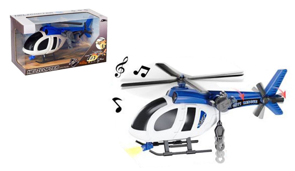 Pojazd helikopter policyjny ze światłem i dźwiękiem