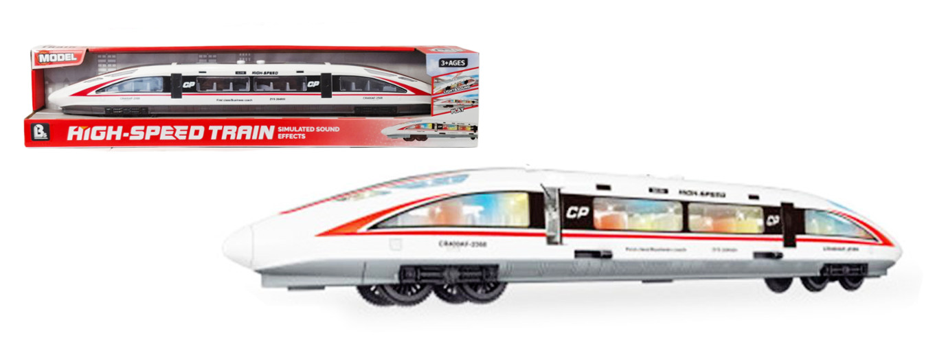 Pojazd pociąg ze światłem i dźwiękiem