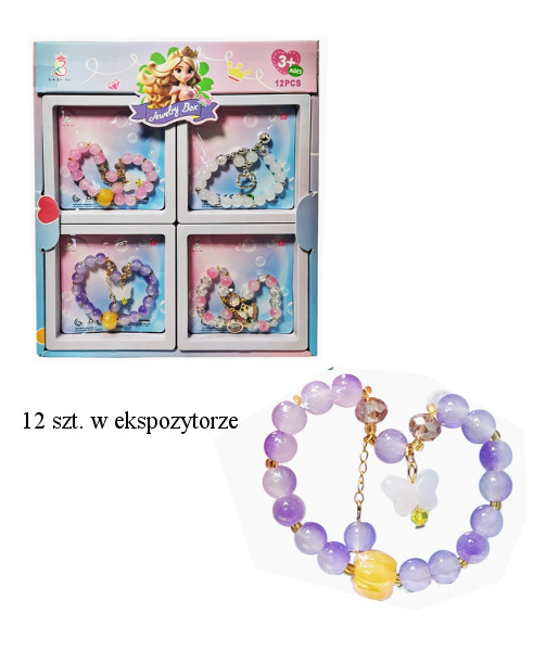 Zestaw piękności biżuteria bransoletka w etui