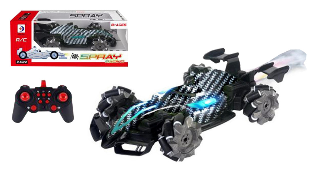 Pojazd auto wyścigówka sterowana radiowo pilotem jeżdżąca bokiem i driftująca z ładowarką