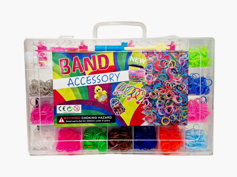Zestaw kreatywny gumki do tworzenia biżuterii