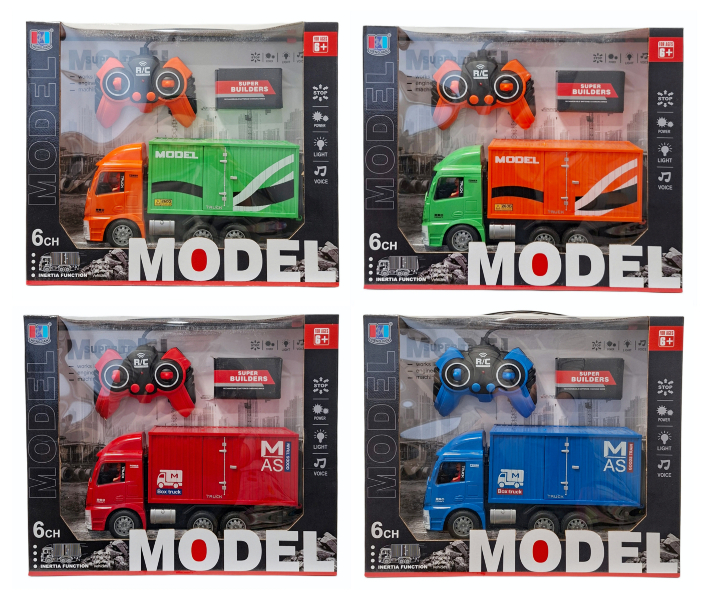 Pojazd auto ciężarówka sterowana radiowo pilotem ze światłem i dźwiękiem z ładowarką