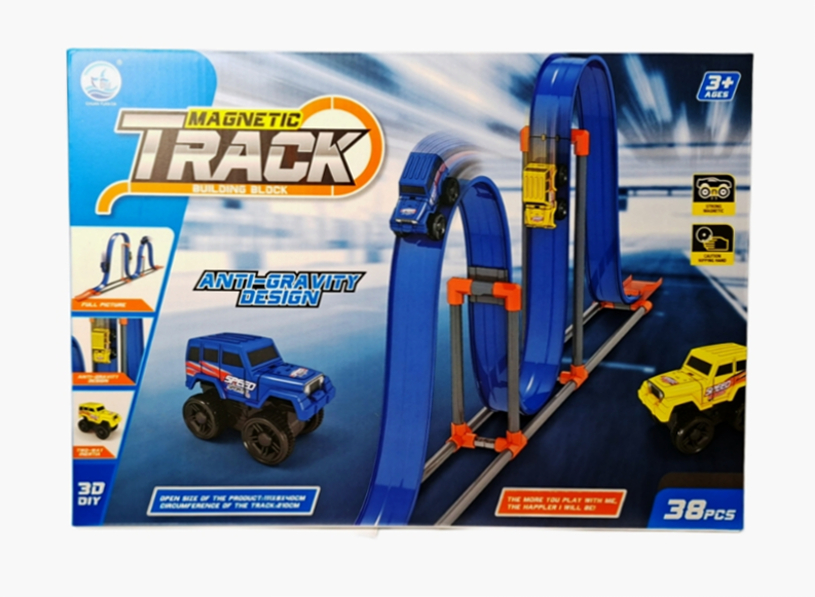 Tor magnetyczny z górami do pokonania