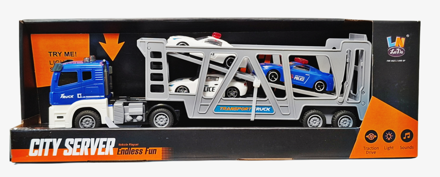 Pojazd auto ciężarówka ze światłem i dźwiękiem