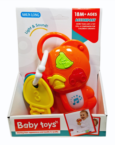 Zabawka dla malucha kluczyki ze światłem i dźwiękiem