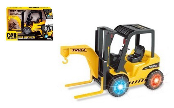 Pojazd wózek widłowy ze światłem i dźwiękiem