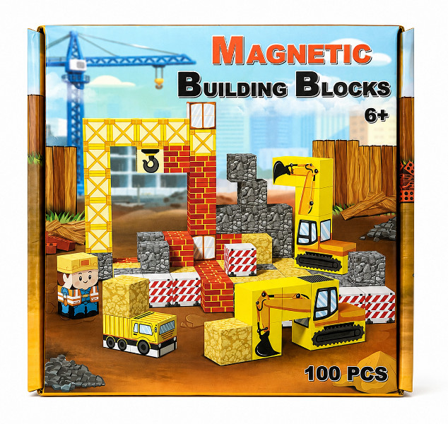 Klocki magnetyczne 100 szt