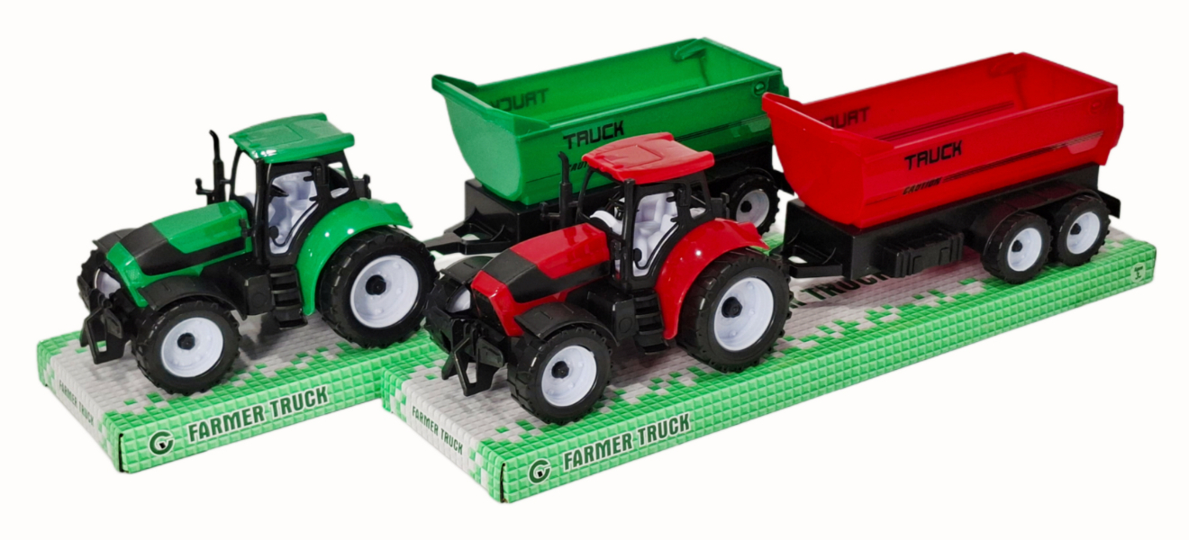 Traktor z przyczepą