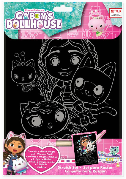 Wydrapywanka kreatywna Koci Domek Gabi