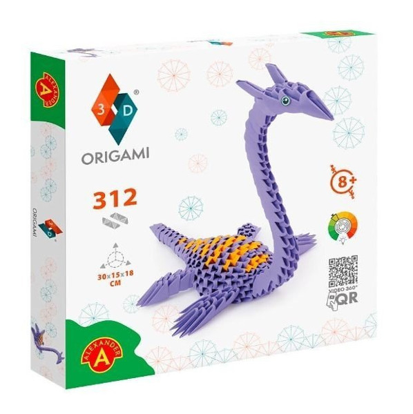 Origami 3D Plezjozaur