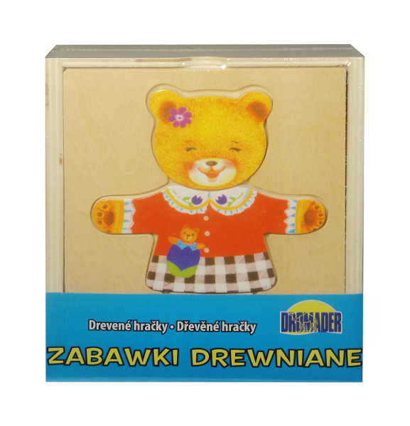 Układanka drewniana Misia