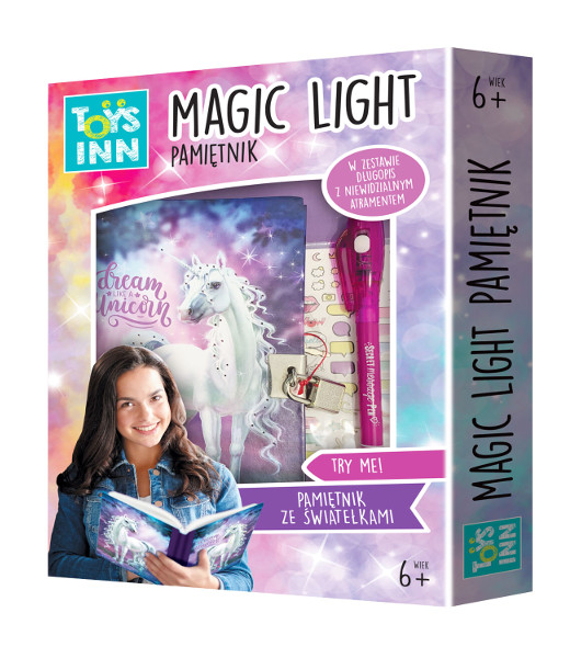 Pamiętnik Magic Light Unicorn