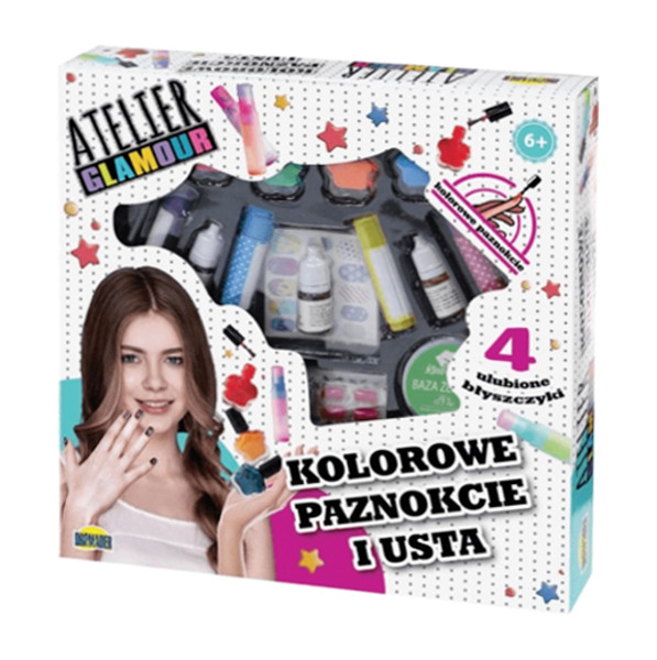 Glamour kolorowe paznokcie