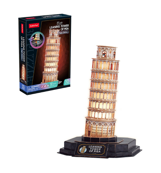 Puzzle 3D Led Krzywa Wieża w Pizie