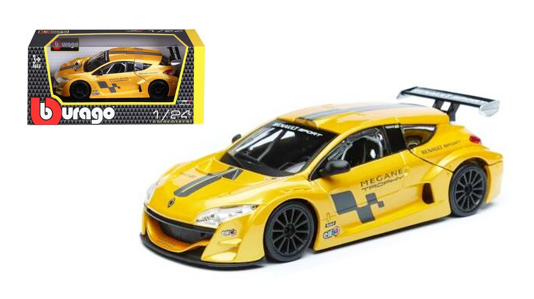 Bburago 1:24 Renault Megane Yellow