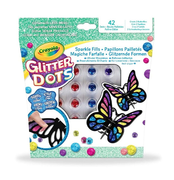 Crayola glitter dots motyle