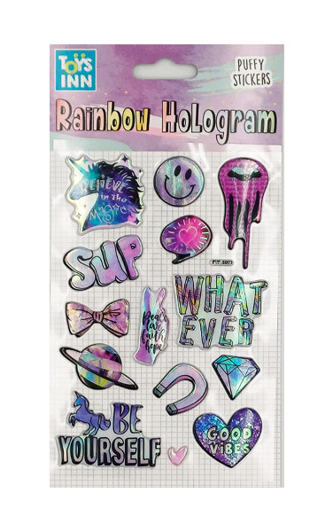 Naklejki rainbow hologram unicorn