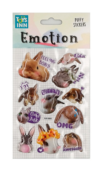 Naklejki emotions króliki