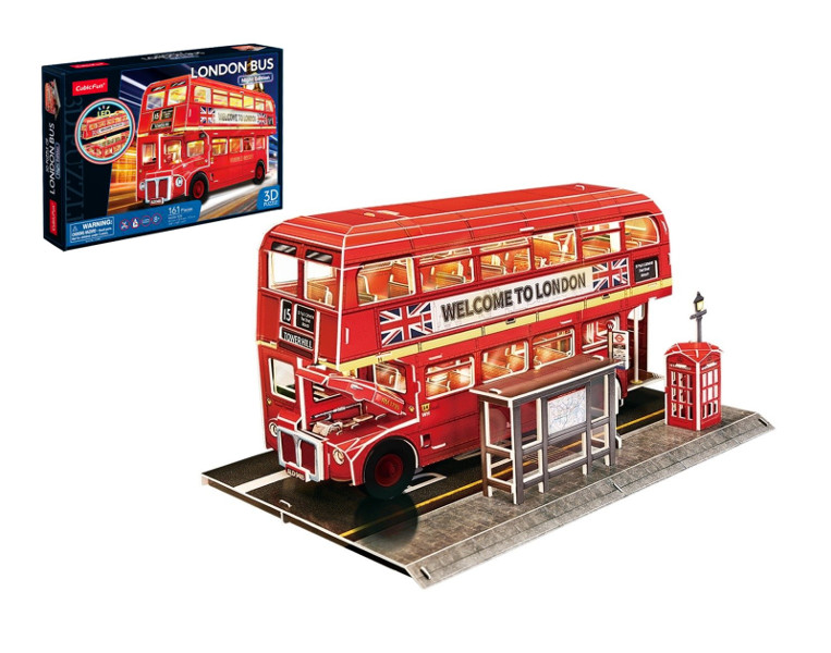 Puzzle 3d Londyński autobus