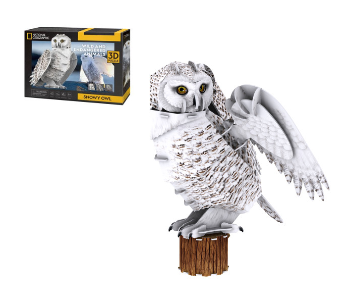Puzzle 3D Puchacz śnieżny
