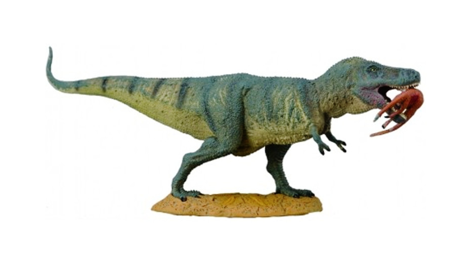 Dinozaur Tyranozaur Rex z ofiarą