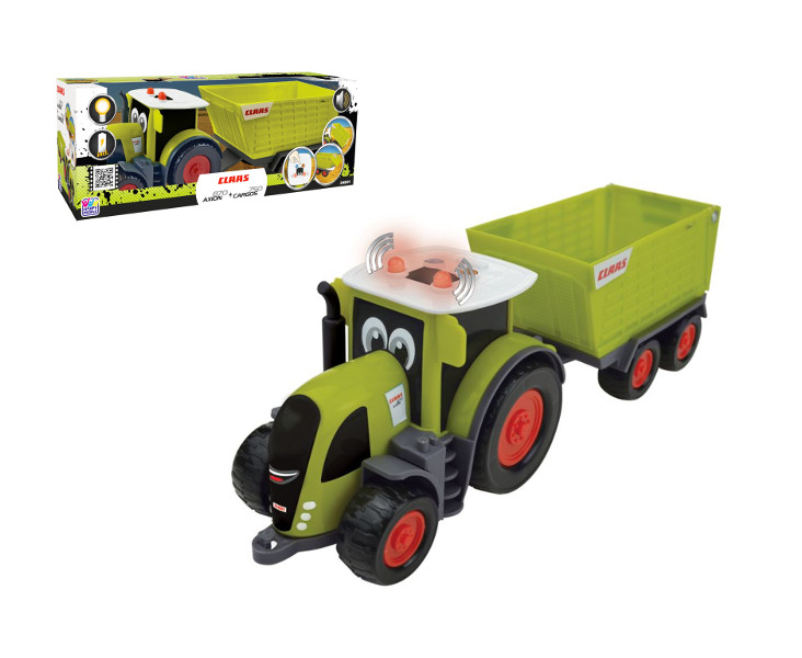 Traktor Claas mini z przyczepą Cargos