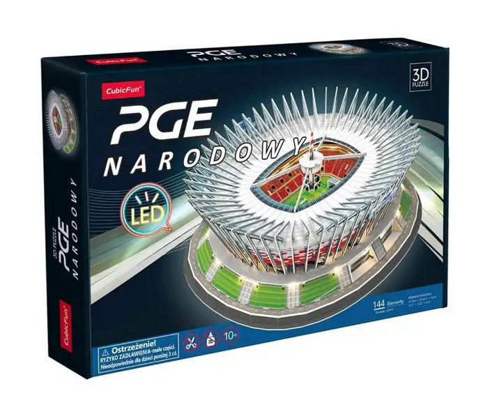 Puzzle 3D PGE Narodowy wersja LED