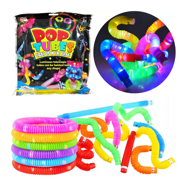 Rurki sensoryczne Pop Tube świecące