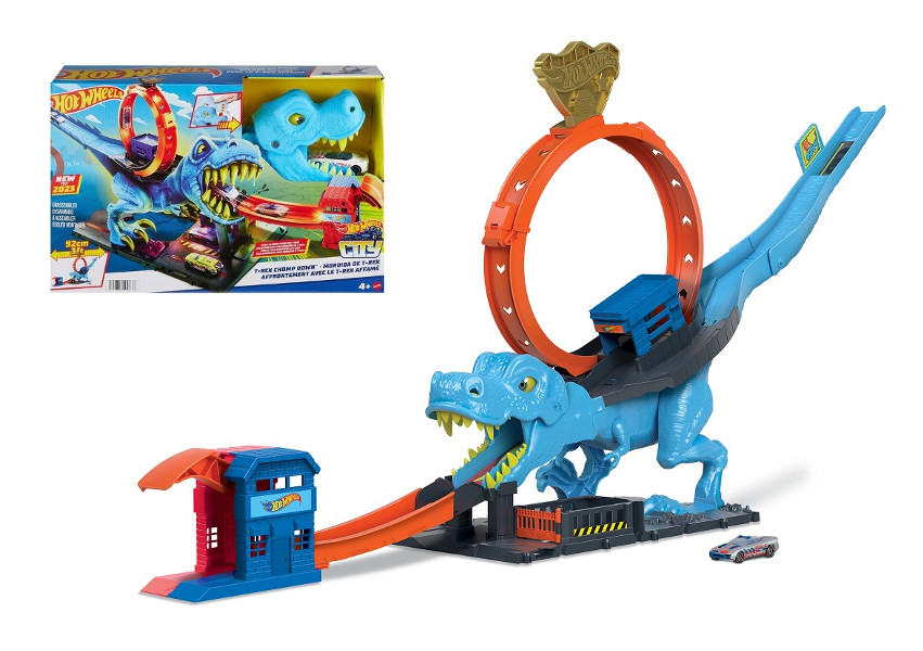Hot Wheels City pętla T-Rexa