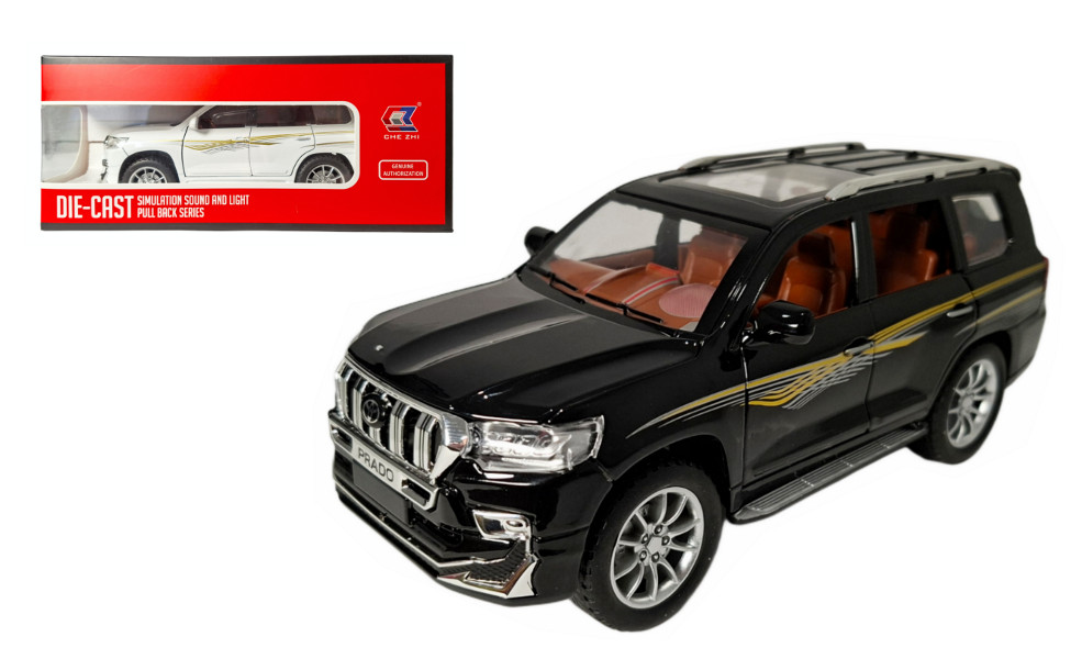 Toyota Prado 1:24 św./dź. metal w pudełku