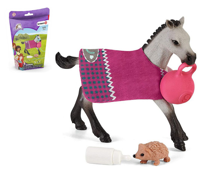 Schleich 6w1 Koń źrebak Jeż + akcesoria