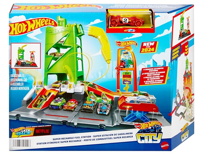 Hot Wheels City Superstacja ładowania aut