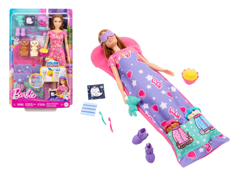 Barbie lalka Piżama Party z pieskami