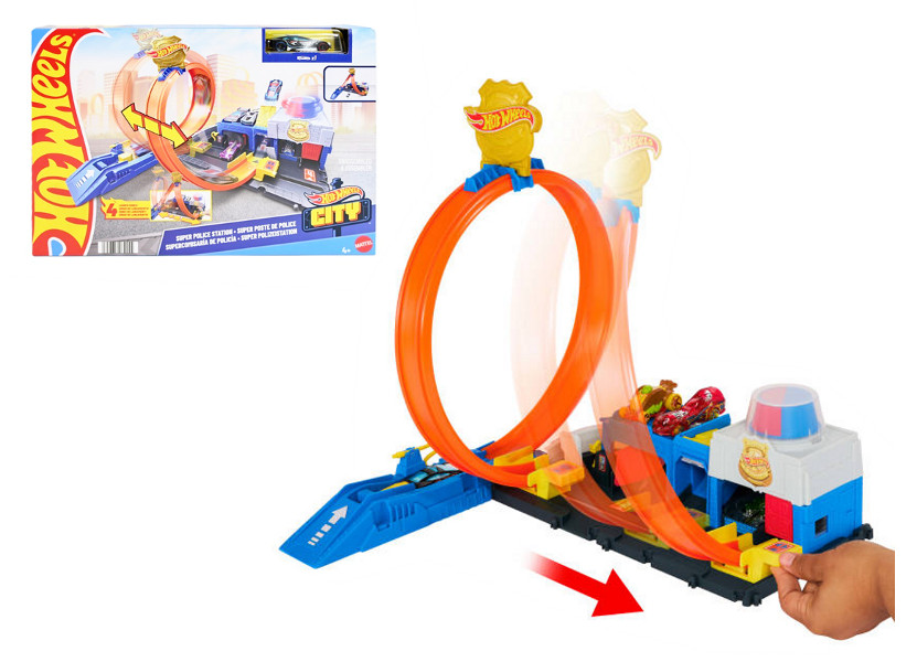 Hot Wheels City Posterunek policji pętla