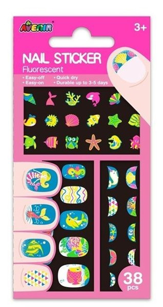 Naklejki na paznokcie Fluo-Pod wodą