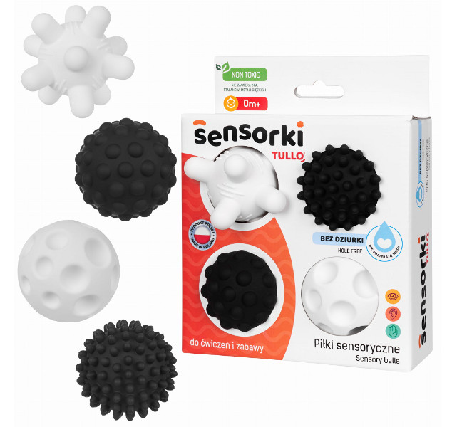 Sensorki Tullo Piłki sensoryczne 4 szt