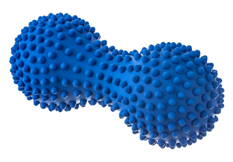 Wałek do masażu duoball 15,5cm niebieski