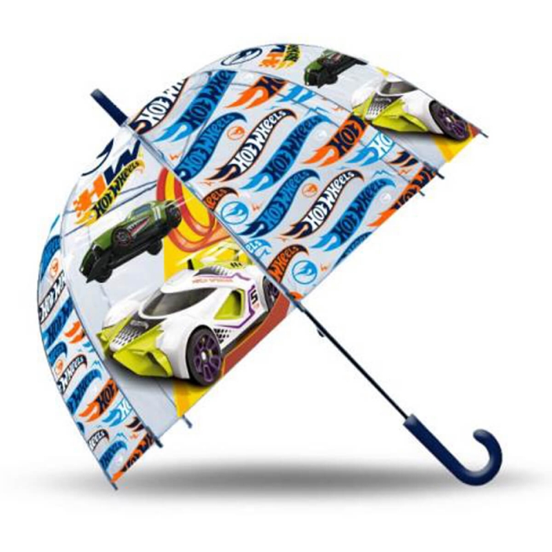 Parasolka przezroczysta automatyczna 48cm Hot Wheels