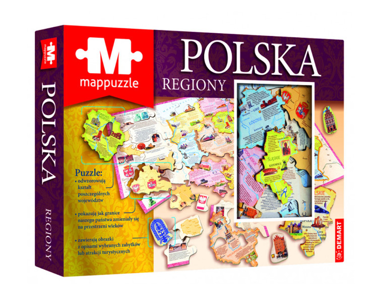 Mappuzzle Polska regiony