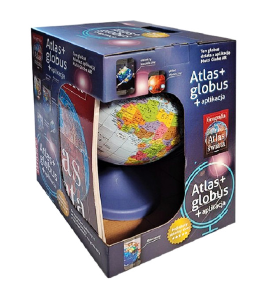 Atlas świata z globusem