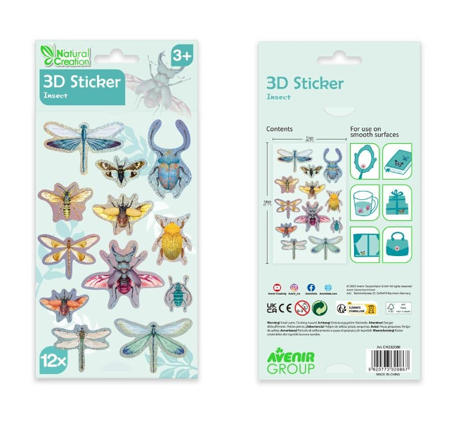 Naklejki 3D Insekty
