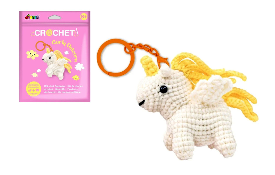 Stworz własny breloczek szydełkowy Kręcony jednorożec