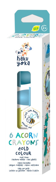 Kredki żołędzie Zimne kolory 6szt