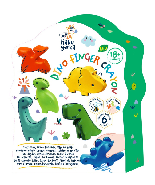 Kredki na palce Dinozaury