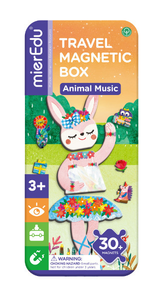 Podróżne puzzle magnetyczne Muzyka zwierząt