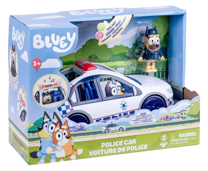 Bluey Samochód policyjny z figurką policjanta