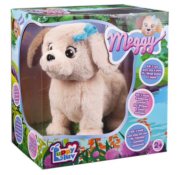 Huggy Luv Interaktywny Piesek labrador Meggy