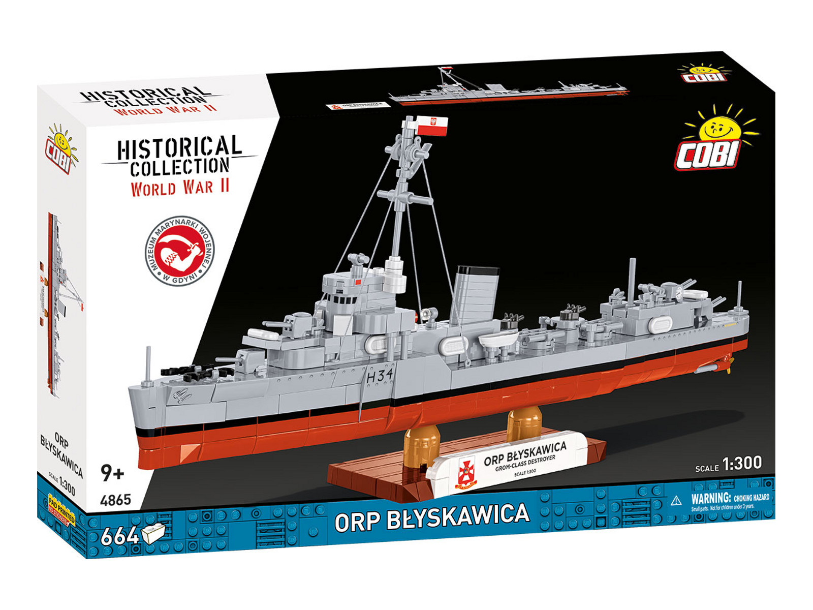 Klocki Cobi ORP Błyskawica