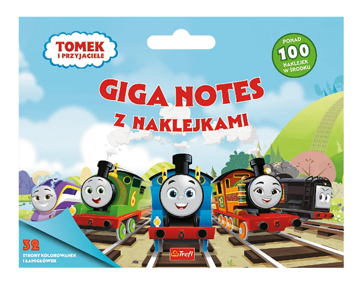 Tomek i Przyjaciele Giga notes z naklejkami