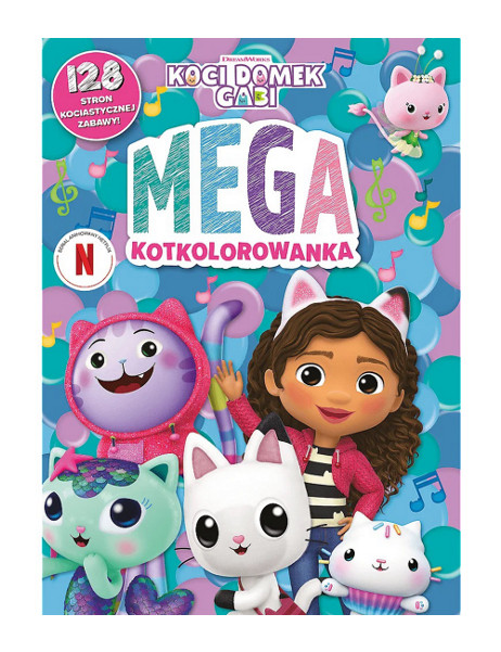 Książka aktywizująca Koci Domek Gabi. Kolorowanka